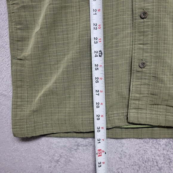 5.11 Tactical Shirt Mens Medium Covert Carry Pocket Snap Button Green Plaid - Picture 6 of 9